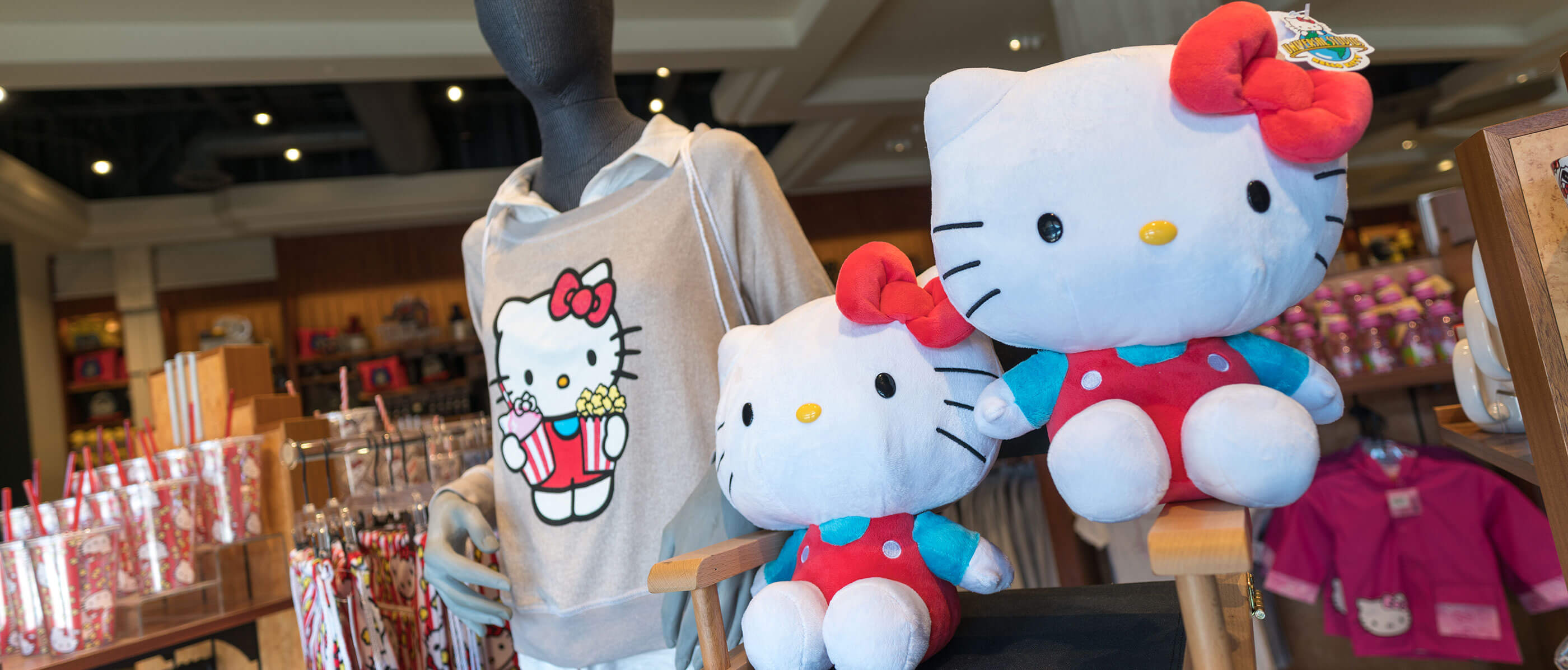 Hello Kitty products in a store.