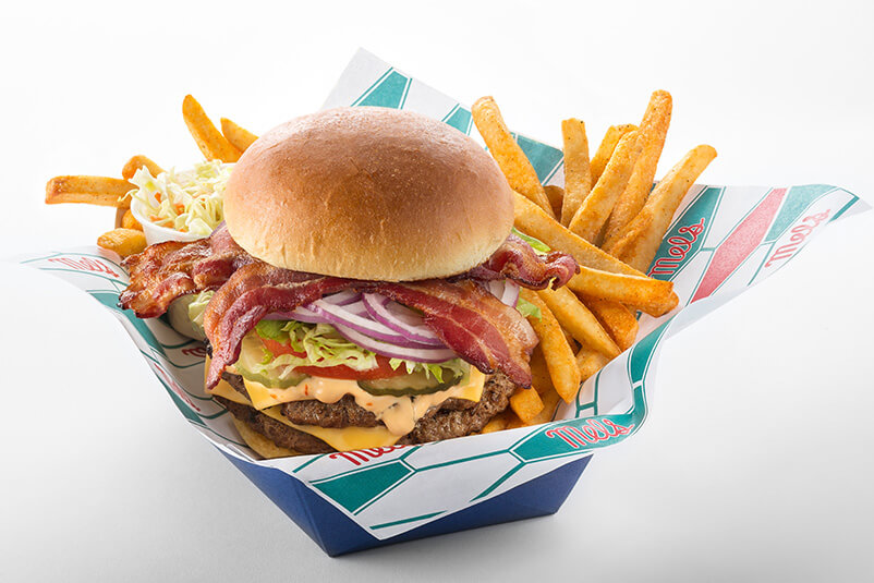 Mel's burger and fries.