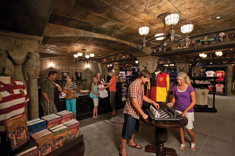 People shopping in Filch store.