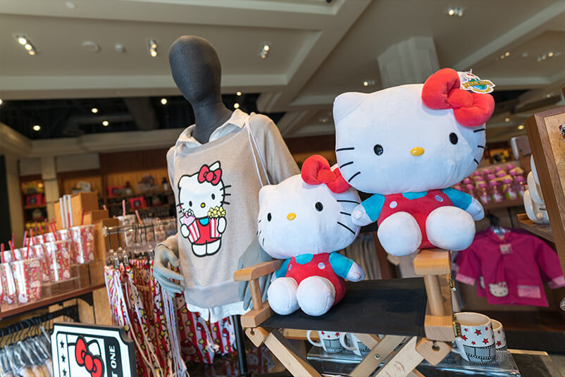 Hello Kitty products in a store.