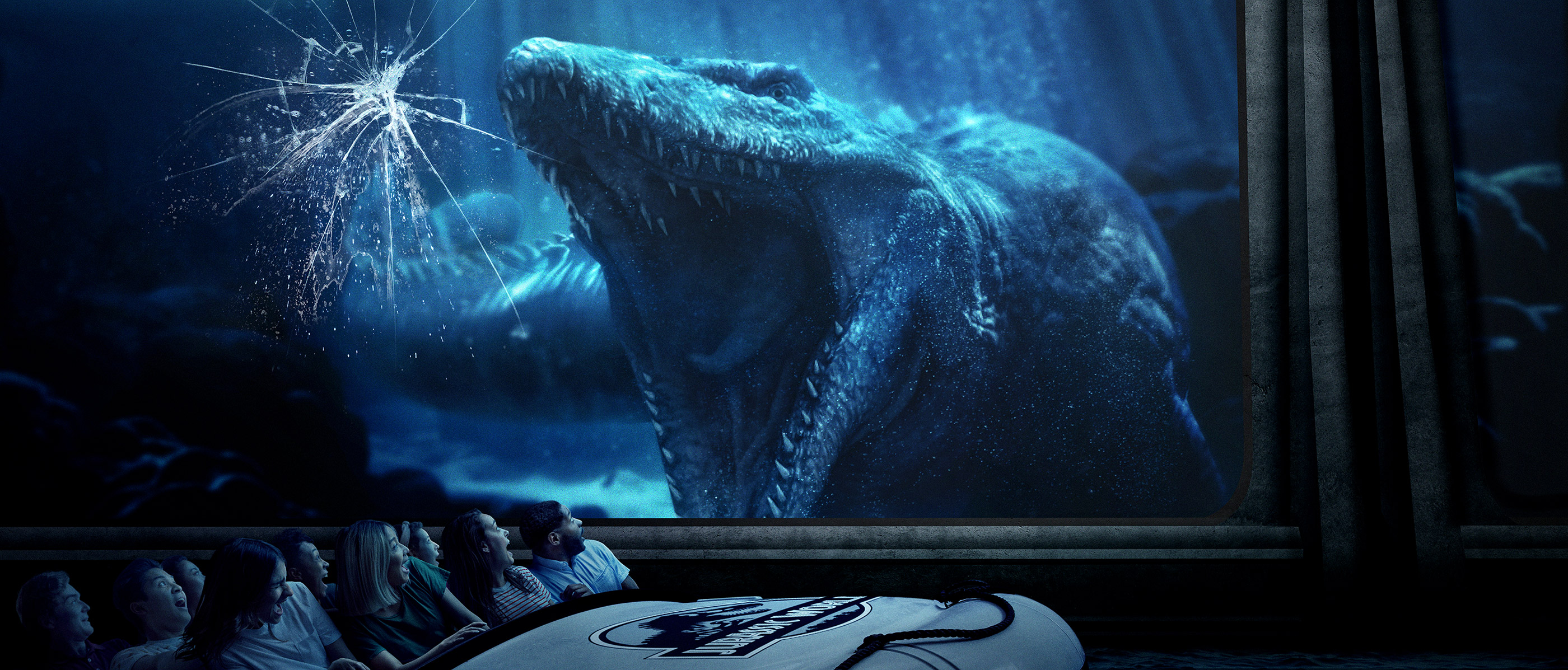 Mosasaurus in the aquarium