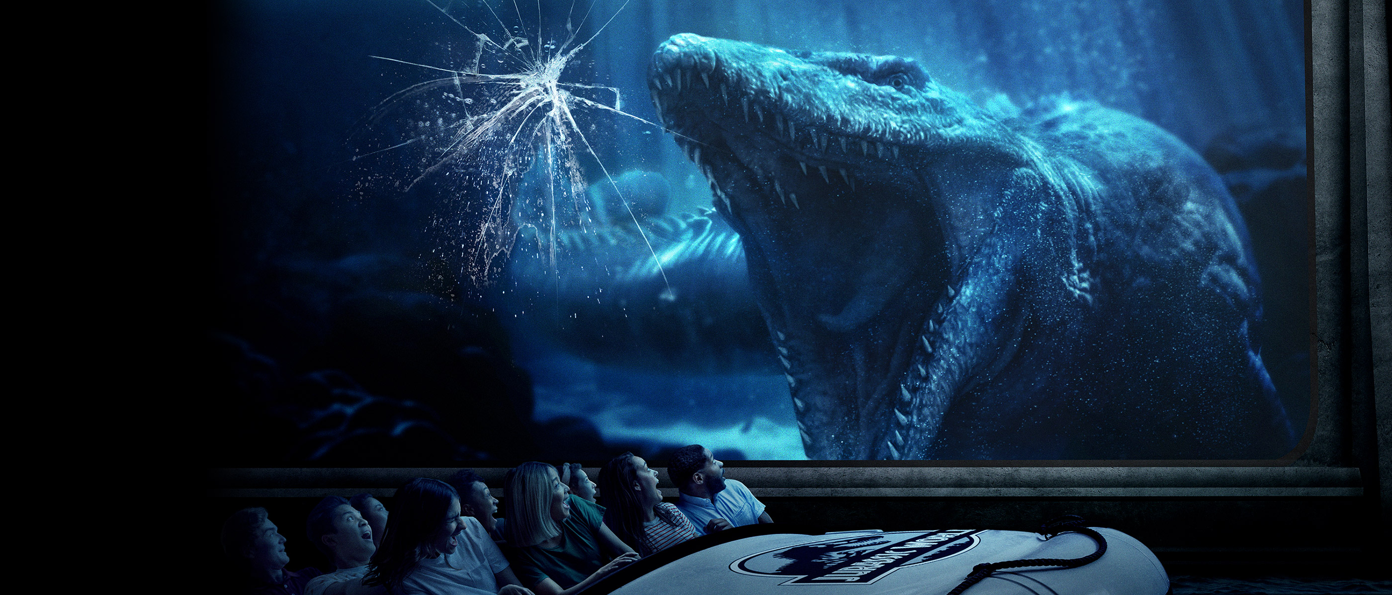 Mosasaurus in the aquarium