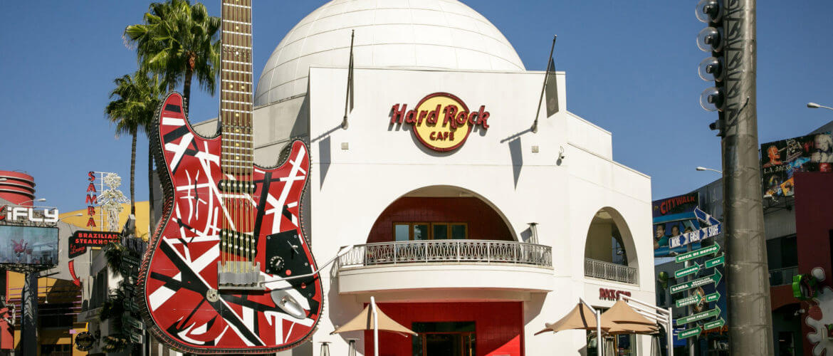 Exterior of Hard Rock Cafe on CityWalk