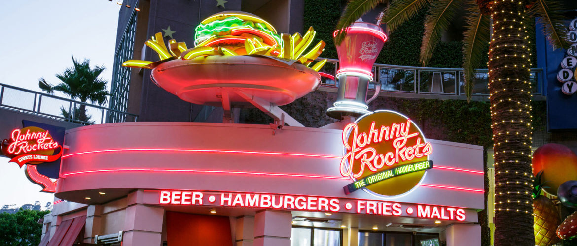 Exterior of Johnny Rockets on CityWalk