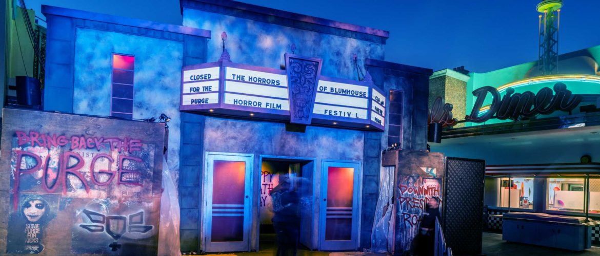 Exterior of Horrors of Blumhouse maze