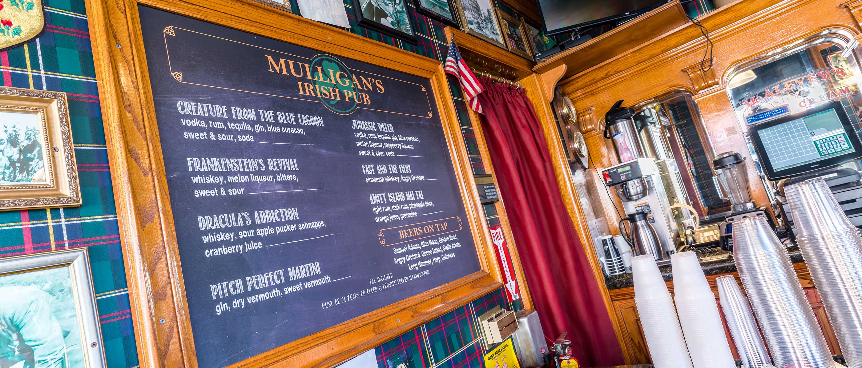 Inside Mulligan's Irish Pub