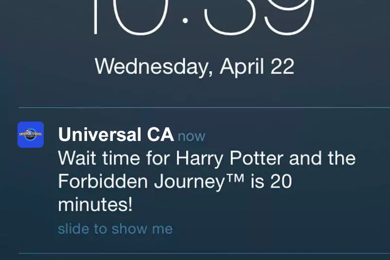 App notification