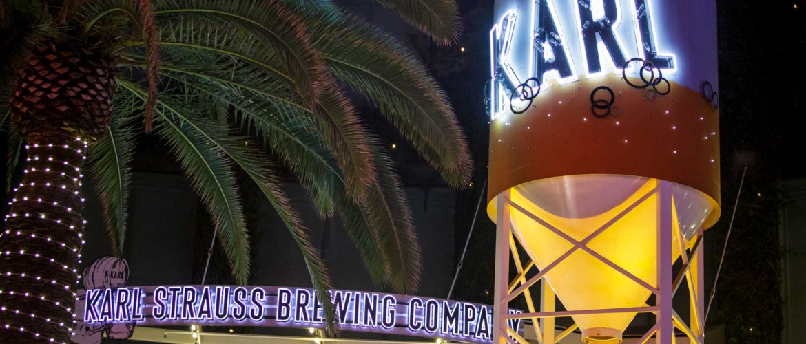 Exterior of Karl Strauss Restaurant