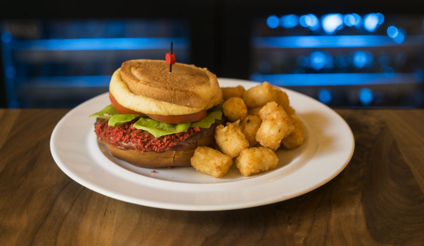 Halloween Horror Nights Food - Upside down burger