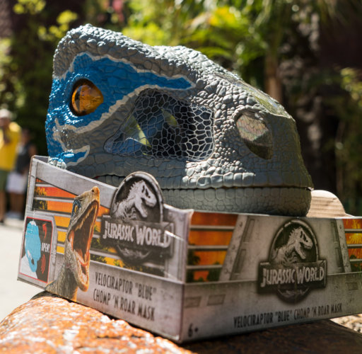 insider tips photo for universal studios website - raptor mask