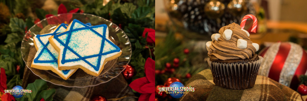 Hannukkah cookie and Cocoa Cupcake treat