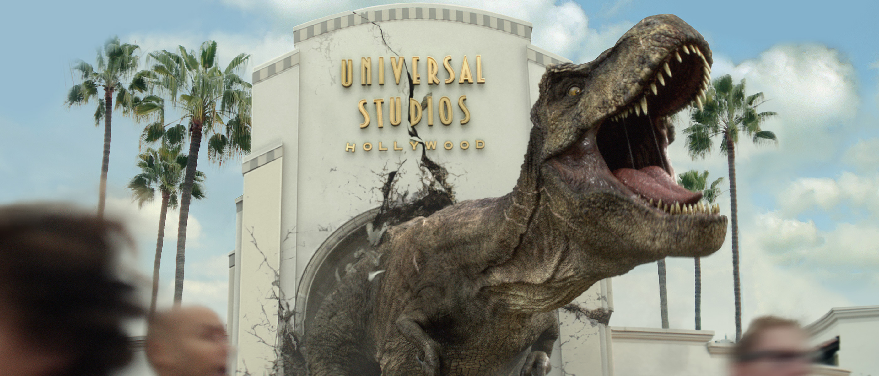T-Rex breaking through Universal Arch