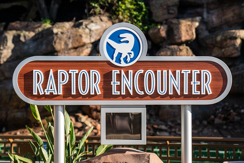 Raptor Encounter Sign