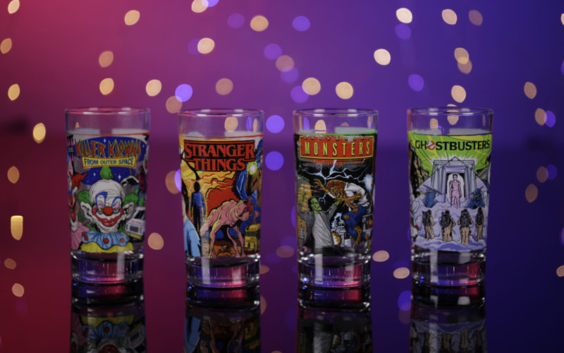 HHN 4 Drinking Cups - Killer Klowns, Stranger Things, Monsters, Ghostbusters