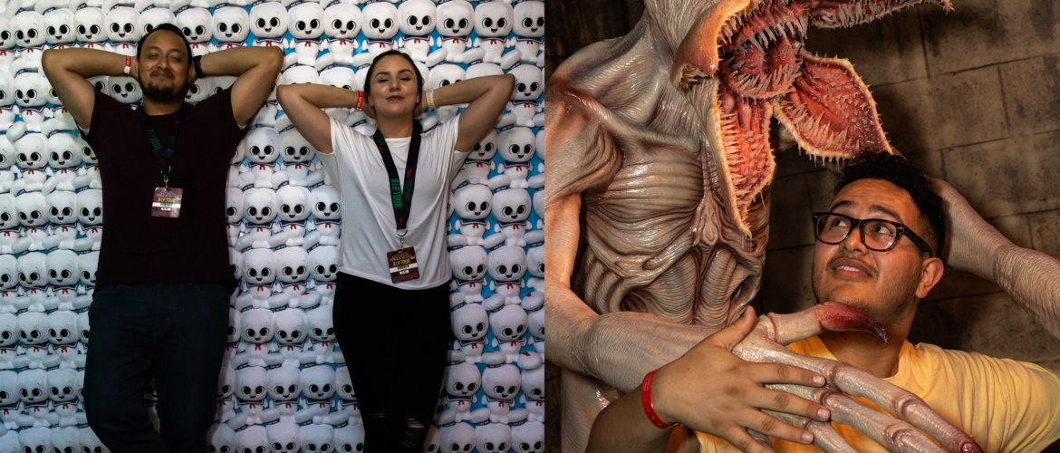 Ghostbusters and Stranger Things photo-ops